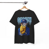 Dodgers Roki Sasaki Ice Anime Tee Shirt - Unisex Heavy Cotton Casual Fit